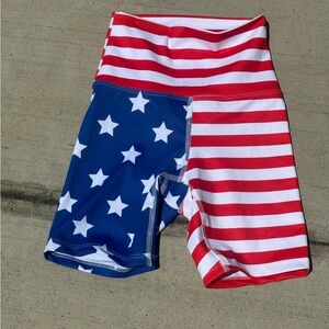 Beach Riot Red, White, and Blue Athletic Shorts